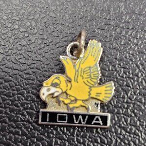 Iowa Hawk Hawkeye Necklace Pendant Bracelet Charm Lindor Sterling
